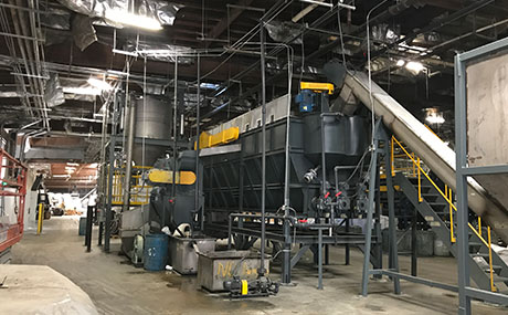 在美国的PET瓶回收清洗生产线大改造成功