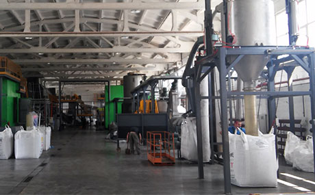 运用于屋顶隔热板材料的PET瓶回收清洗线