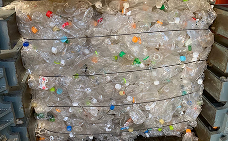 PET瓶分类打包线---D砖瓶化身A砖料