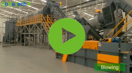 墨西哥3000 kg/h片材级PET瓶回收清洗线